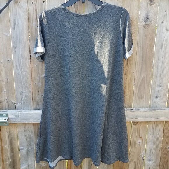 Medium Dress by Pink Line USA Gray Nightshirt Women's - Picture 7 of 9